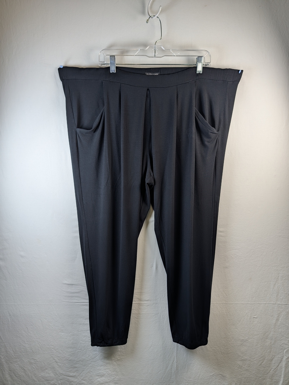 Eileen Fisher Black Relaxed Ponte Joggers
